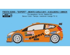 Decal – Ford Fiesta S2000 - Rallye Monte Carlo 2011 – Solberg H.